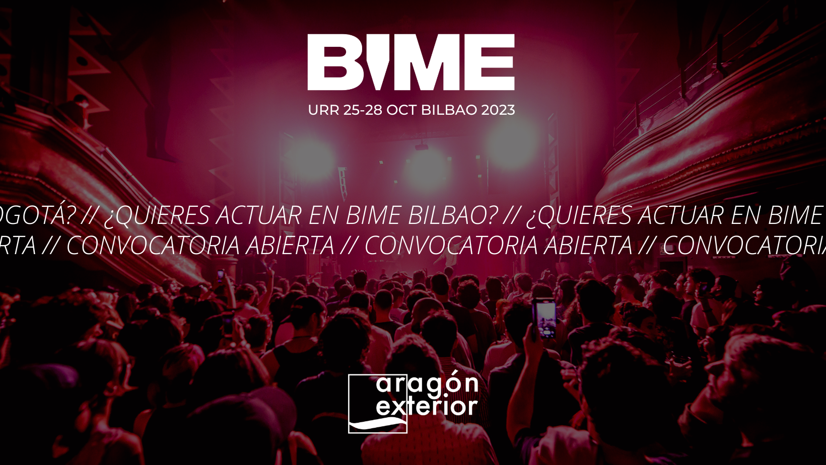 BIME BILBAO 2023 call for Aragonese bands and soloists is now open!