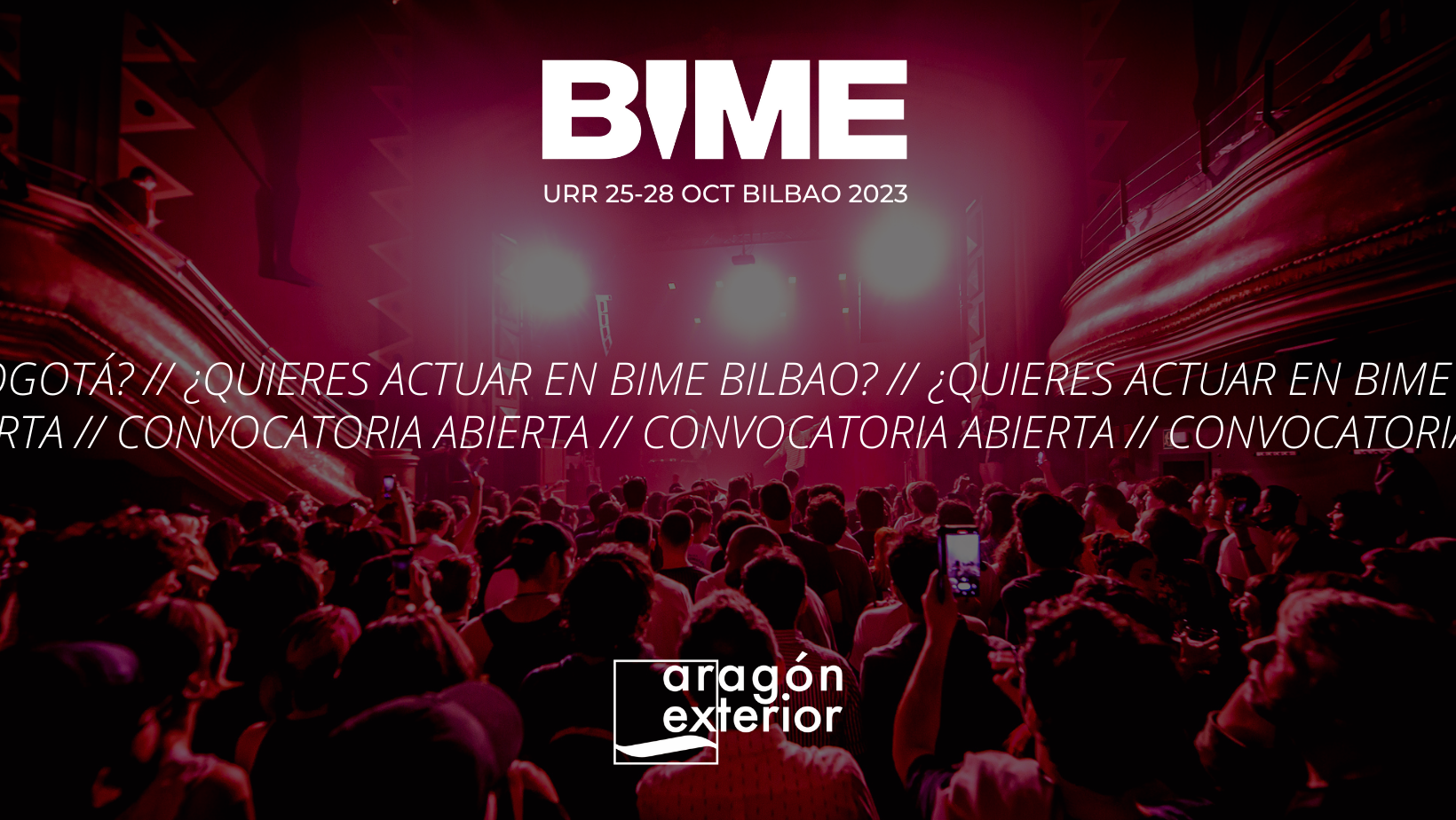 [CLOSED] BIME BILBAO 2023 call for Aragonese bands and soloists is now open!