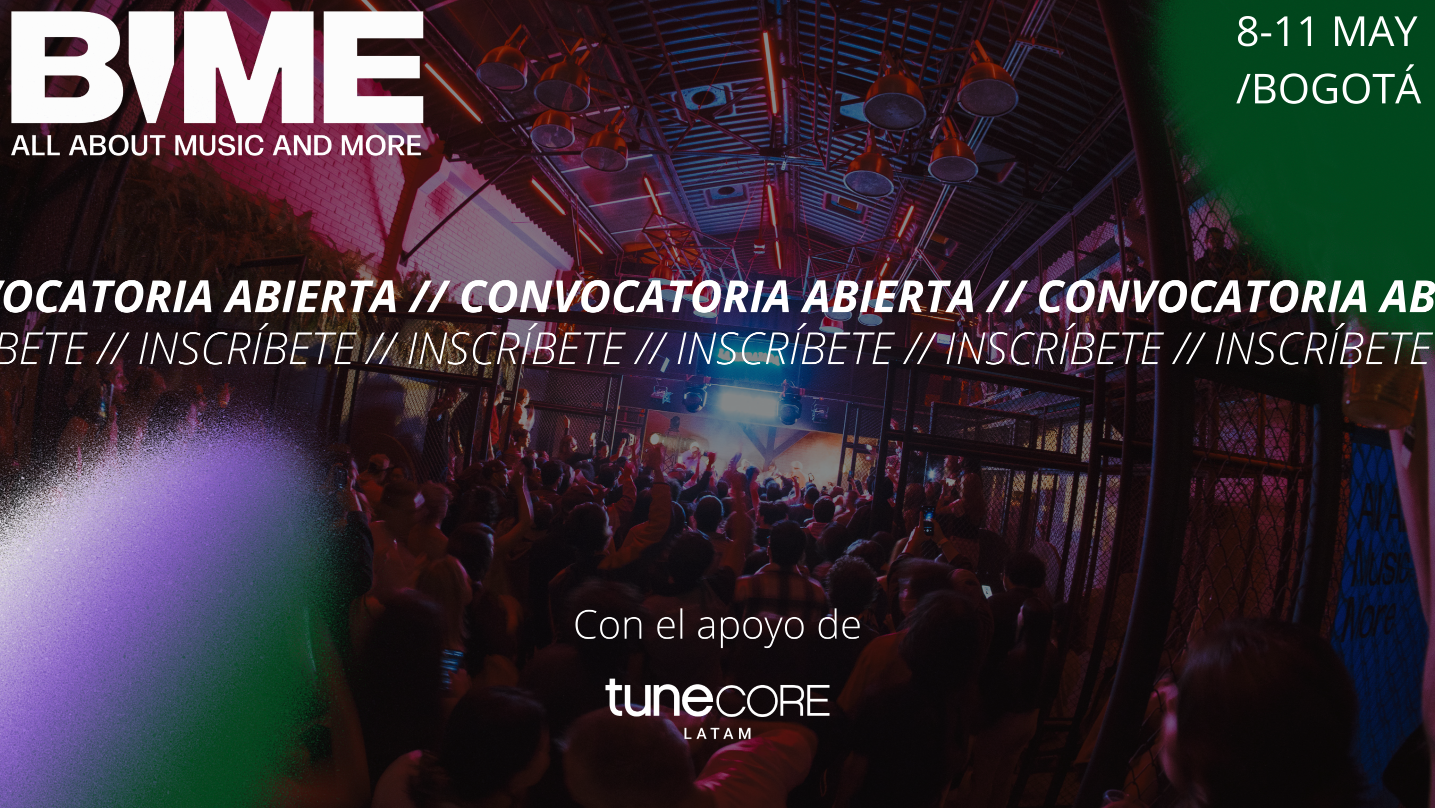 [CERRADA] BIME Live Bogotá 2024 – Convocatoria para artistas y bandas de Colombia